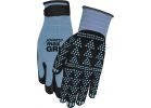 Midwest Gloves &amp; Gear Advanced MAX Grip Nitrile Coated Glove S/M, Slate
