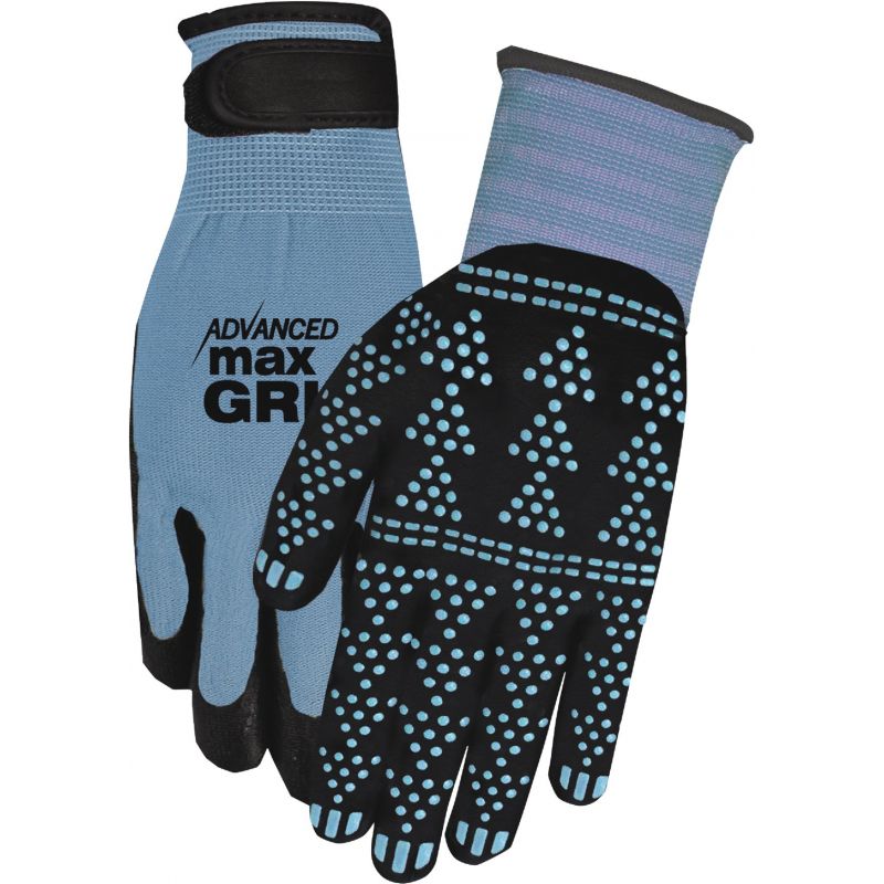 Midwest Gloves &amp; Gear Advanced MAX Grip Nitrile Coated Glove S/M, Slate