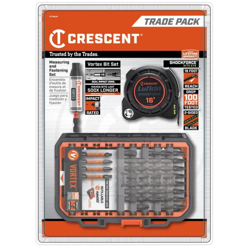 Crescent Vortex Bit and Shockforce Nite Eye Tape Trade Pack 42pc
