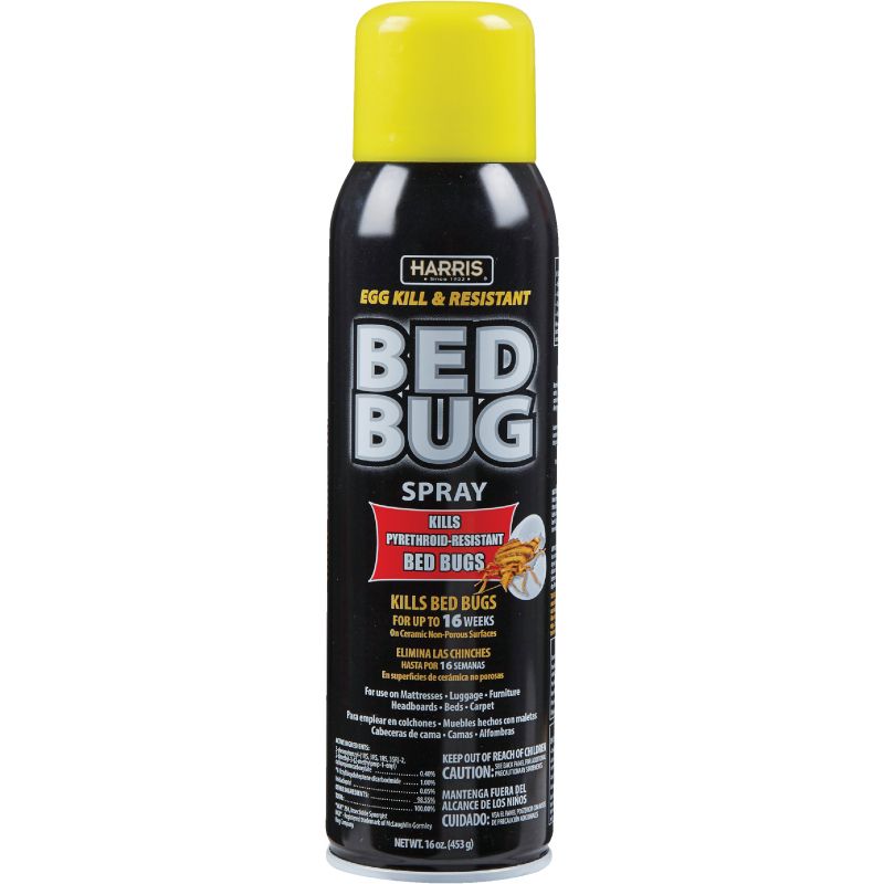 Harris Egg Kill &amp; Pyrethroid Resistant Bedbug Killer 16 Oz., Aerosol Spray