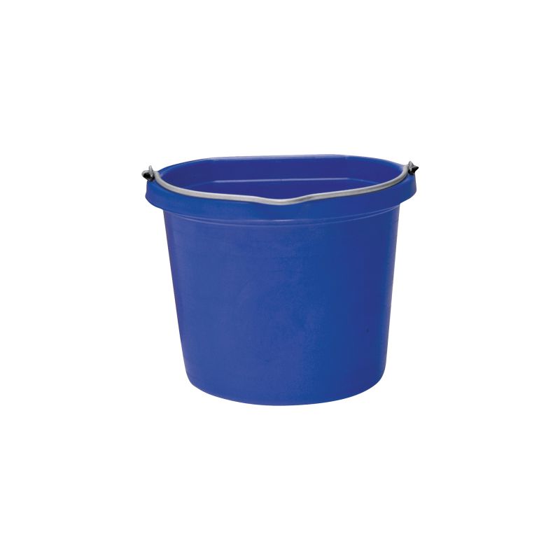 Fortex-Fortiflex FB-108 Series FB-108BL Bucket, 8 qt Volume, Rubber/Polyethylene, Blue Blue