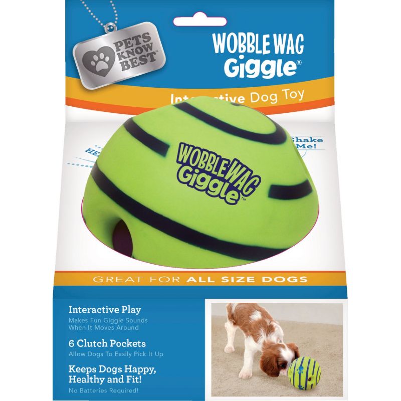 Dog Toys Giggle Interactive Dog Treat Toys Wobble Wiggle Waggle
