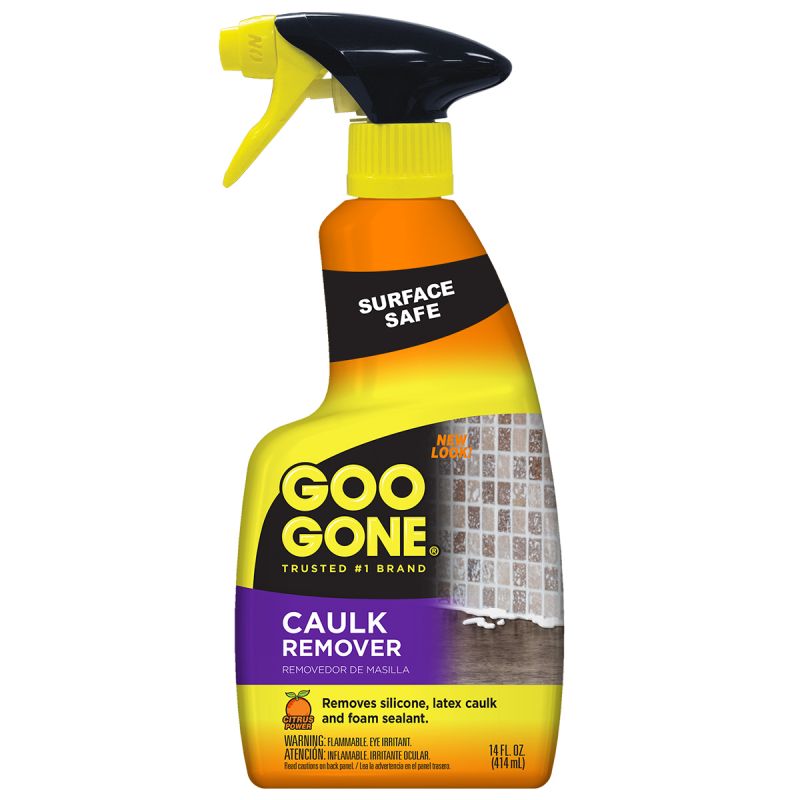 Goo Gone 2066A Caulk Remover, Gel, Orange Lime, Clear, 14 oz Clear