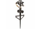 Landscapers Select GS8170 Sprinkler with Step Spike, Female, Round, Zinc Black
