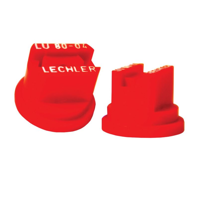 Green Leaf LU 80-04 6PK Spray Nozzle, Multi-Range Universal Flat, Polyoxymethylene, Red, For: Y8253048 Series 8 mm Cap Red