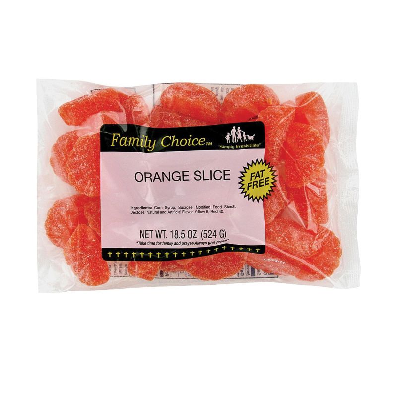 Family Choice 1109 Candy, Orange Flavor, 14 oz