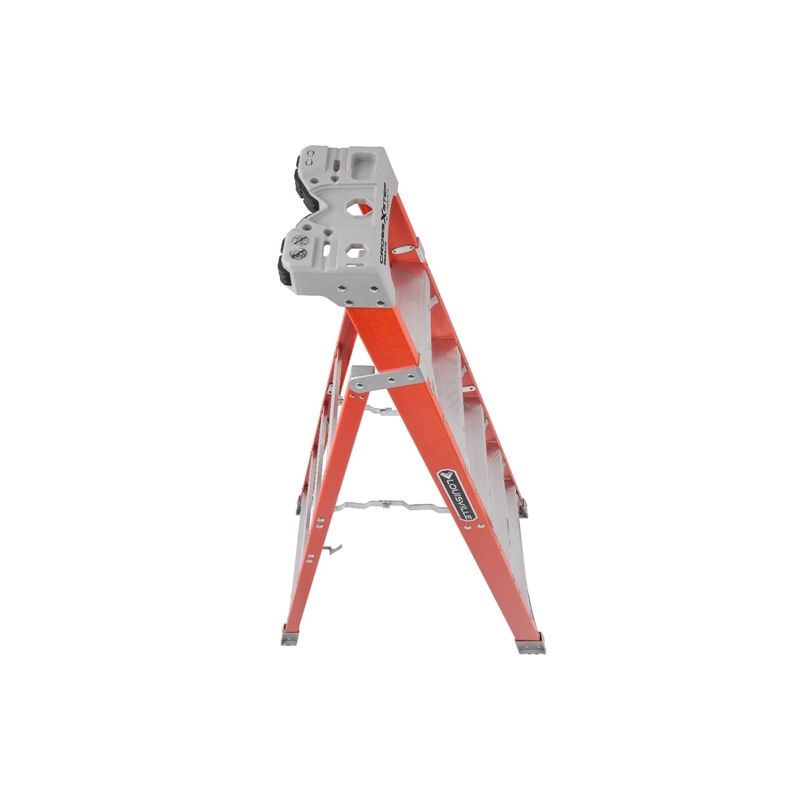 Louisville Ladder FXS1510 10 ft. Fiberglass Cross-Step Ladder Type iA 300 lbs Load Capacity