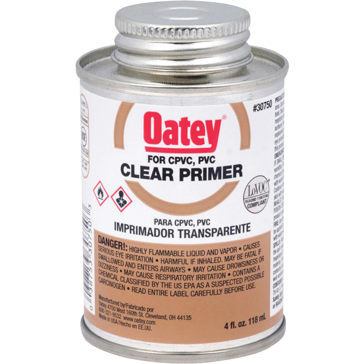 Buy Oatey Clear Pipe and Fitting Primer for PVC/CPVC 4 Oz., Clear