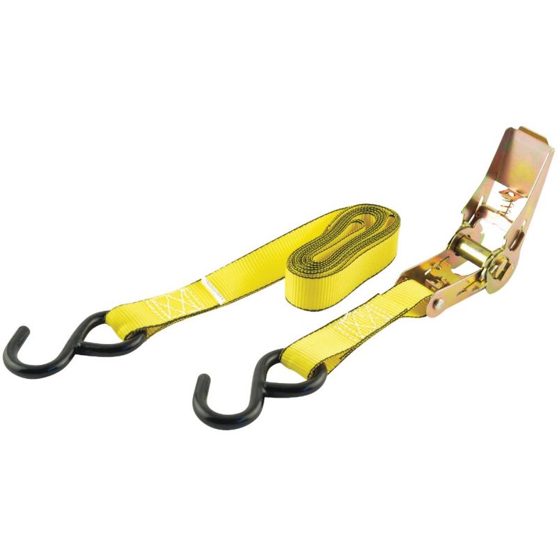 Erickson 4-Pk Light-Duty Ratchet Strap Yellow