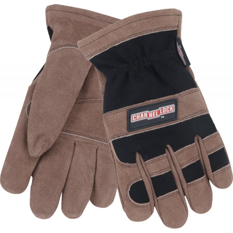 Channellock Winter Work Glove L, Black &amp; Brown