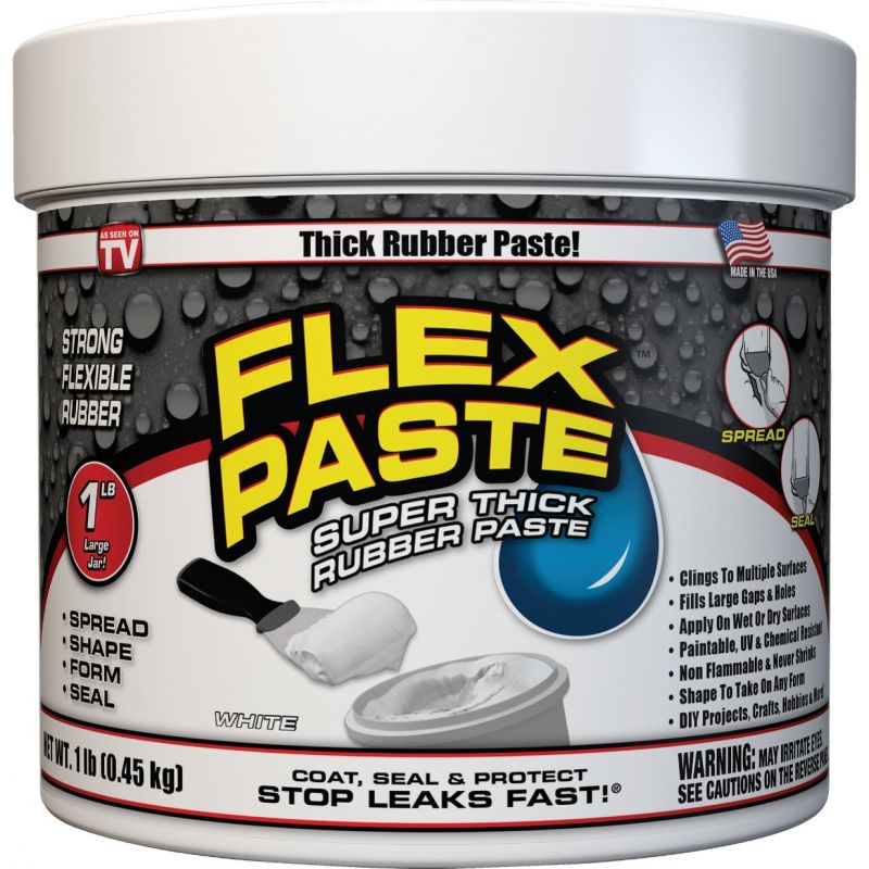 Flex Paste Rubber Sealant 1 Lb., White
