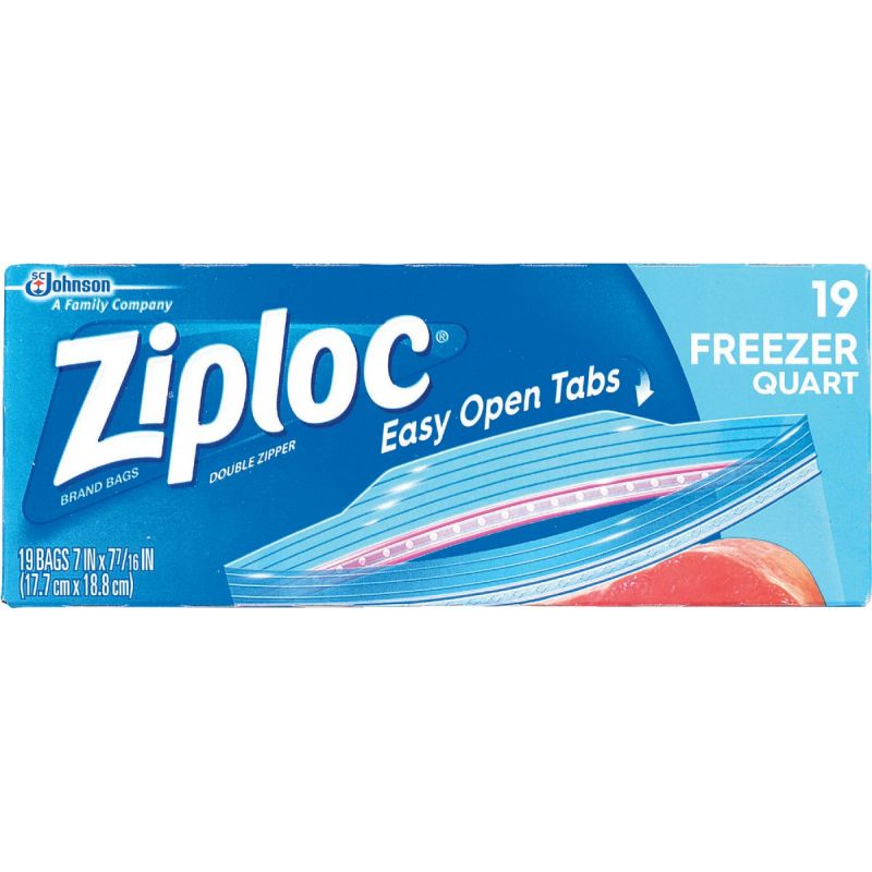 Ziploc Double Zipper Freezer Bag Quart