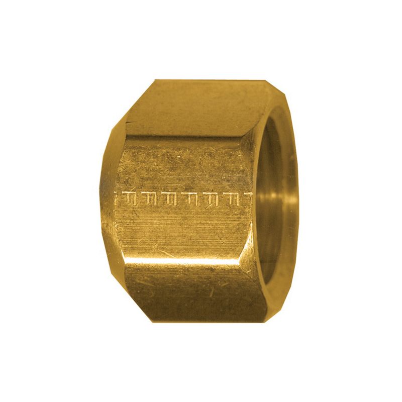 Fairview 56-6 Sealing Pipe Cap Nut, 3/8 in, Brass, 45 Schedule, 1000 psi Pressure