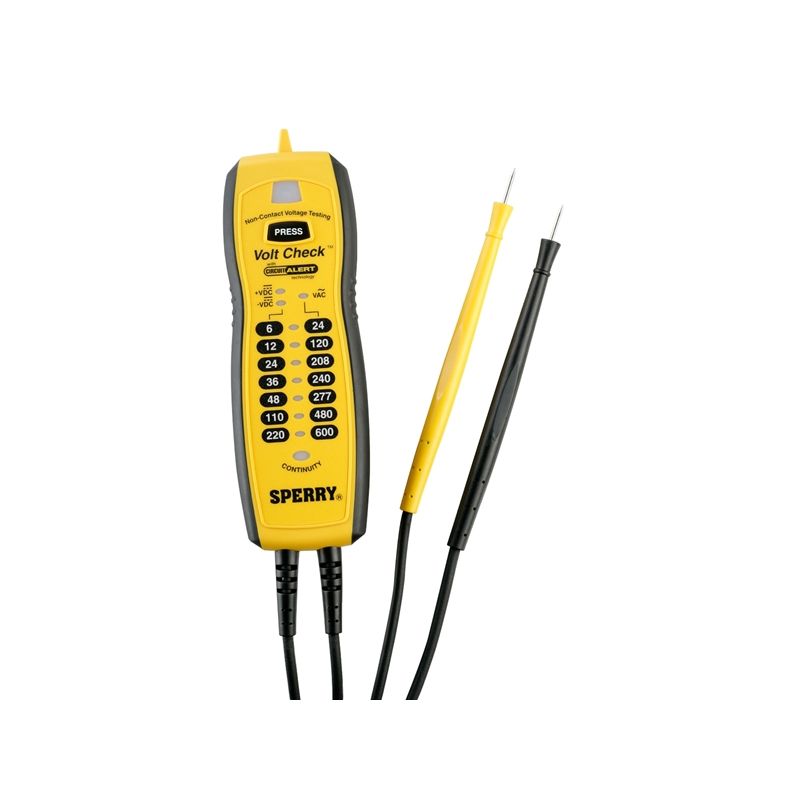 Sperry Instruments Volt Check Series VC61000 Continuity Tester, LED Display, Functions: Voltage