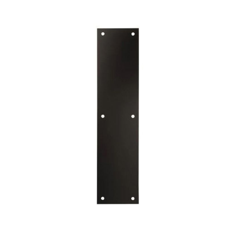National Hardware N270-502 Push Plate, Aluminum, Oil-Rubbed Bronze, 15 in L, 3-1/2 in W
