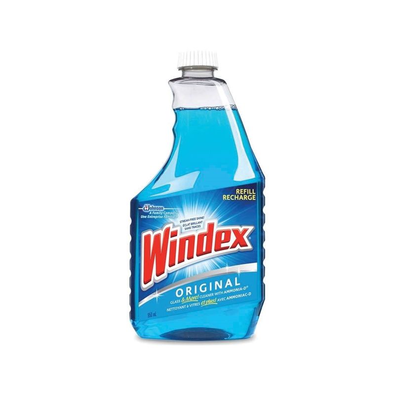 Windex 30772 Glass Cleaner, 950 mL, Liquid, Blue Blue (Pack of 12)