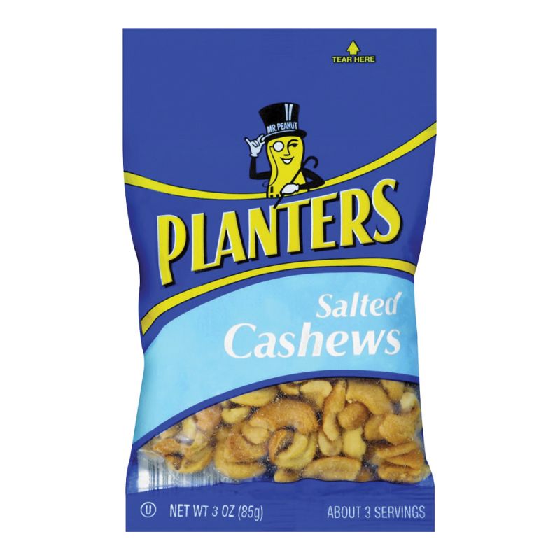 Planters 422465 Cashew, 3 oz, Bag (Pack of 12)