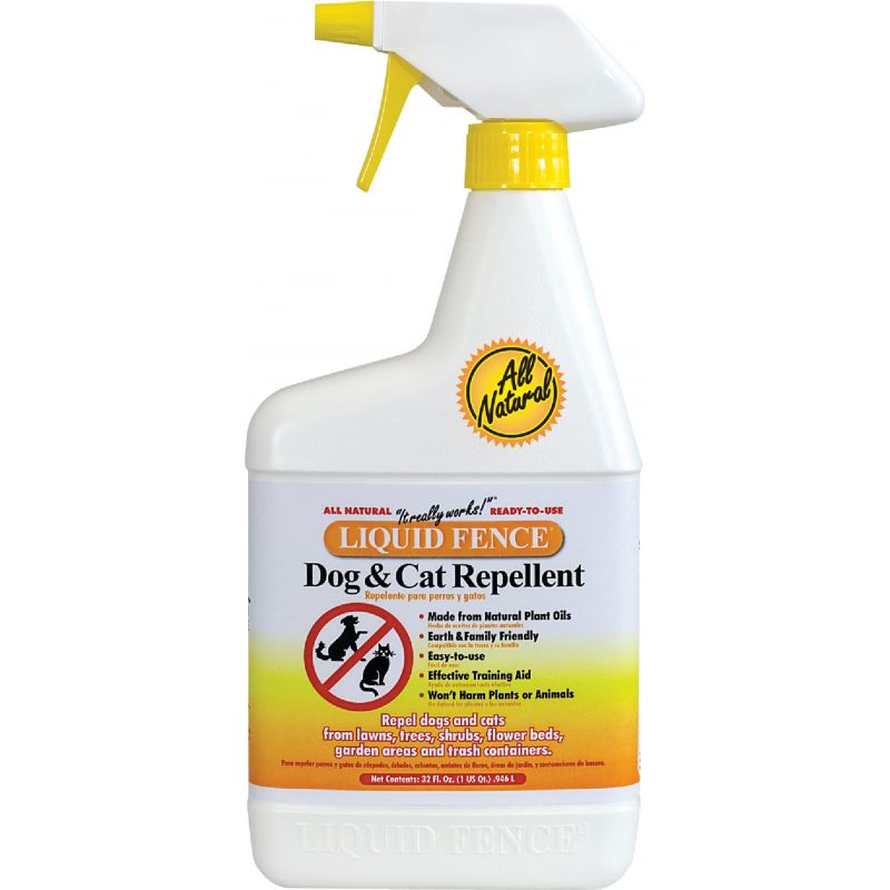 Liquid Fence Dog &amp; Cat Repellent 32 Oz., Trigger Spray