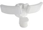 Motion Sensing Twin Swivel Head LED Floodlight Fixture White