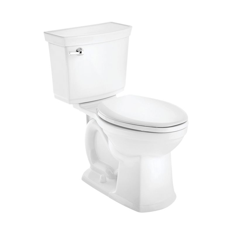 American Standard VorMax 727AA121.020 Complete Toilet, Elongated Bowl, 1.28 gpf Flush, 12 in Rough-In, 16-1/2 in H Rim White