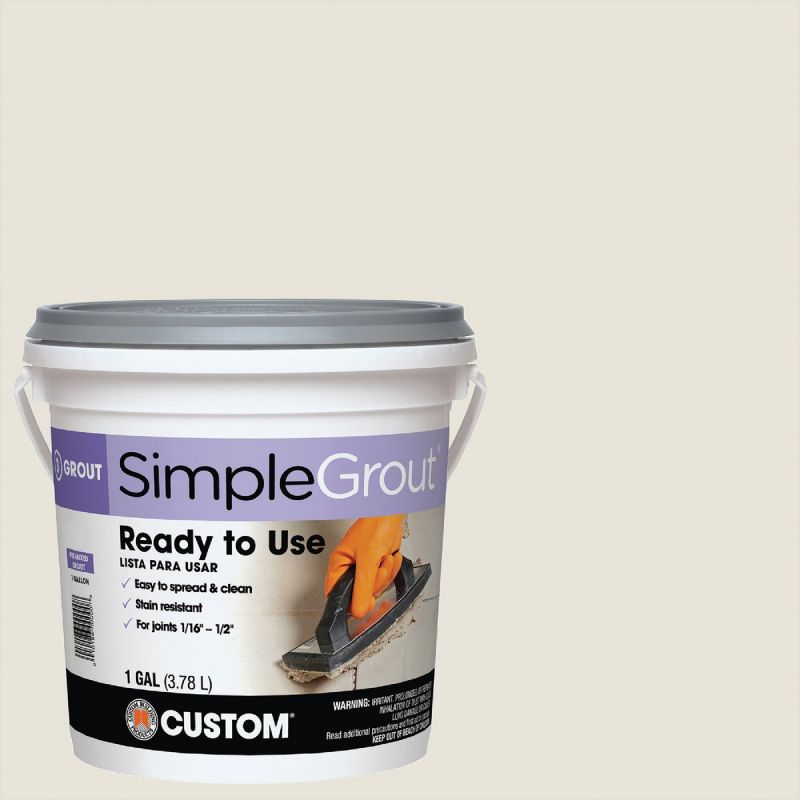 Custom Building Products Simplegrout Tile Grout Gallon, Bright White