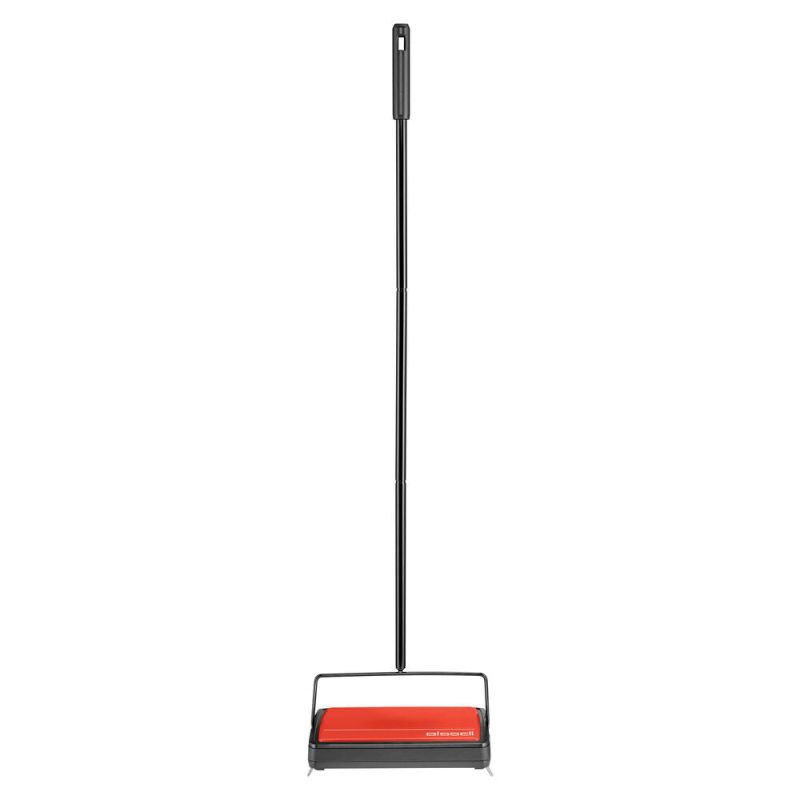 Bissell Refresh 2483 Carpet and Floor Manual Sweeper, 9-1/2 in W Cleaning Path, Orange Orange