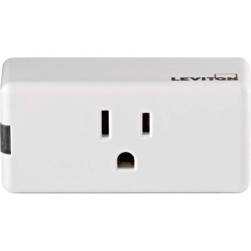 Leviton Decora Smart WiFi Mini Outlet White, 15A