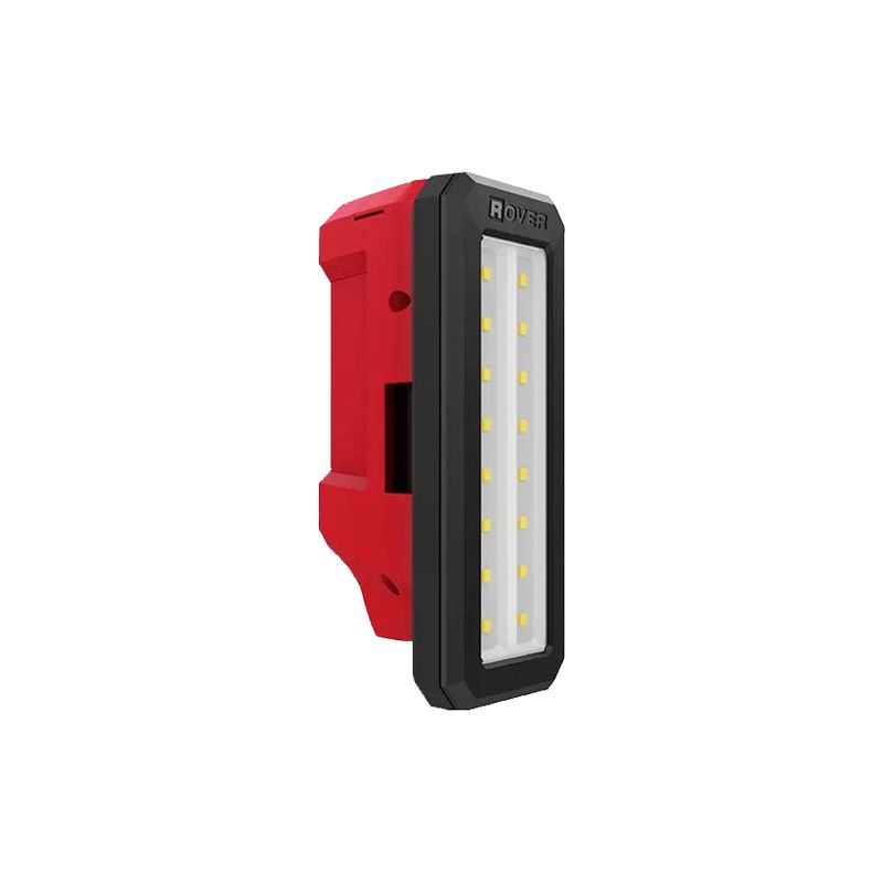 Milwaukee M12 ROVER 2367-20 Cordless Flood Light with USB Charging, 2.1 A, 12 V, Lithium-Ion Battery, LED Lamp, Red Red
