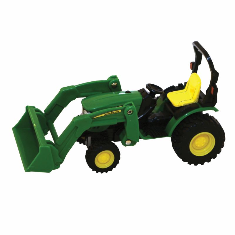 John Deere Toys Collect N Play Series 46584 Toy Tractor with Loader, 3 years and Up, Metal/Plastic, Green Green