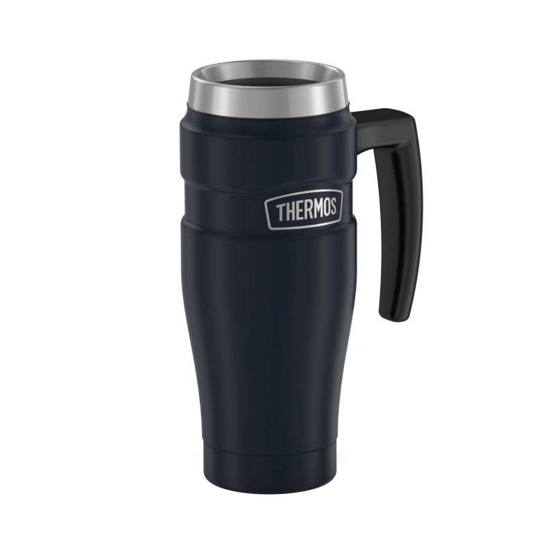 THERMOS Stainless King Vacuum-Insulated Travel Mug, 16 Ounce, Blue