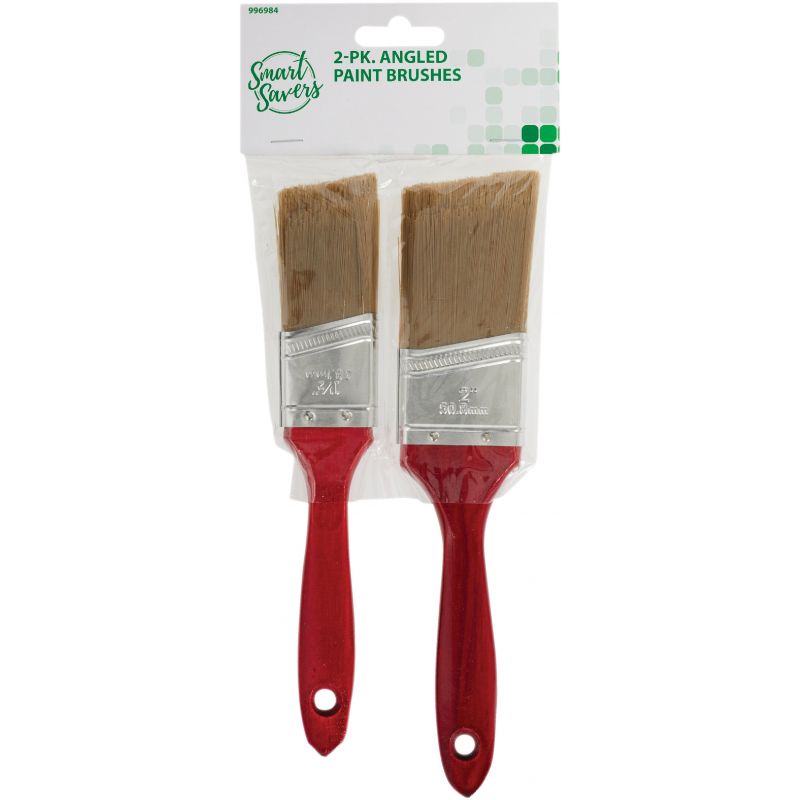 Smart Savers 2-Piece Angled Paint Brush Set (Pack of 12)