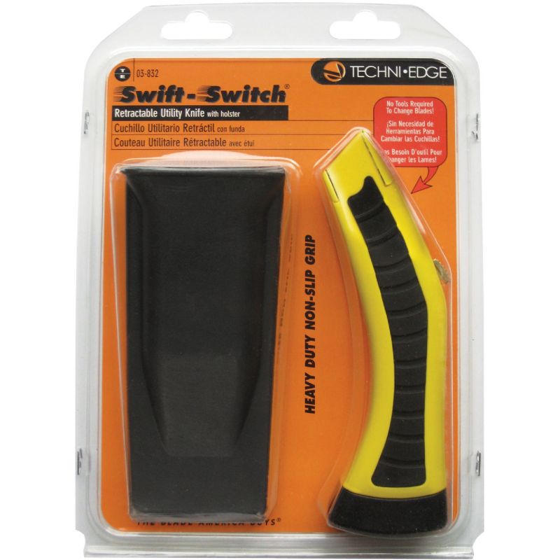 Techni Edge Swift Switch Utility Knife Yellow/Gray
