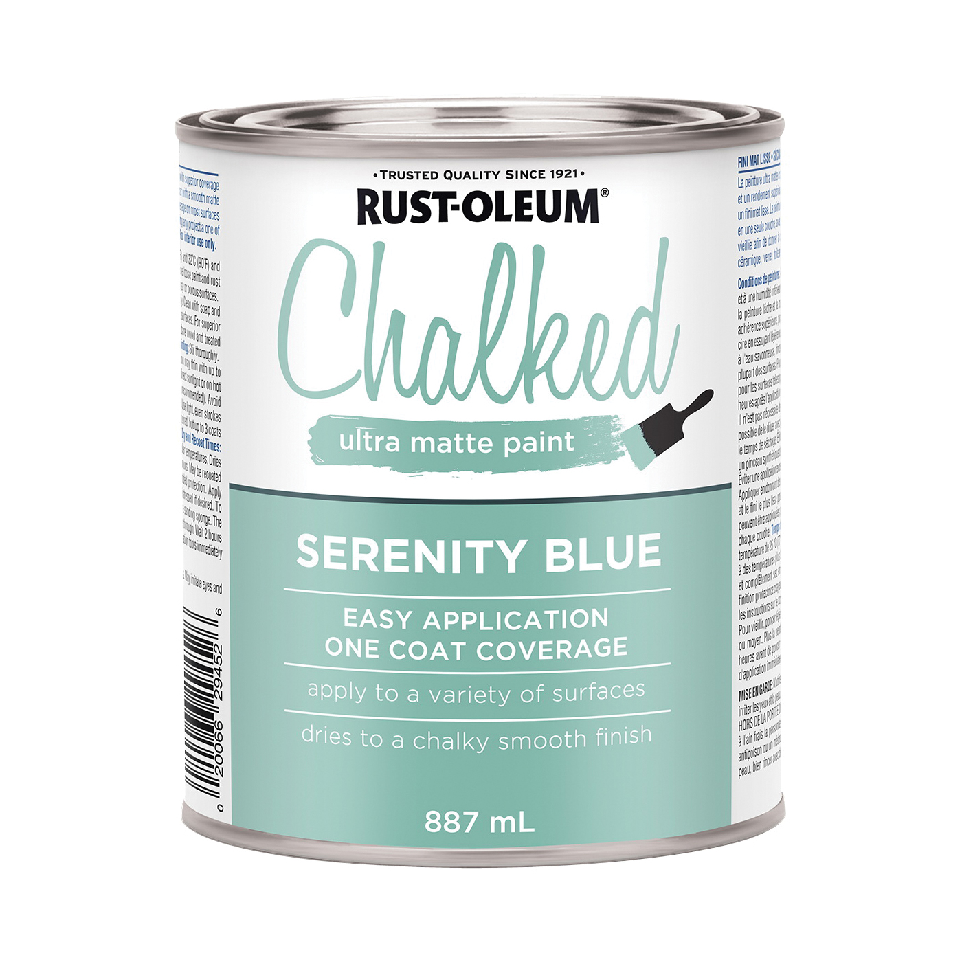 Buy Rust-Oleum 285139 Chalk Paint, Ultra Matte, Serenity Blue, 30 oz  Serenity Blue (Pack of 2)