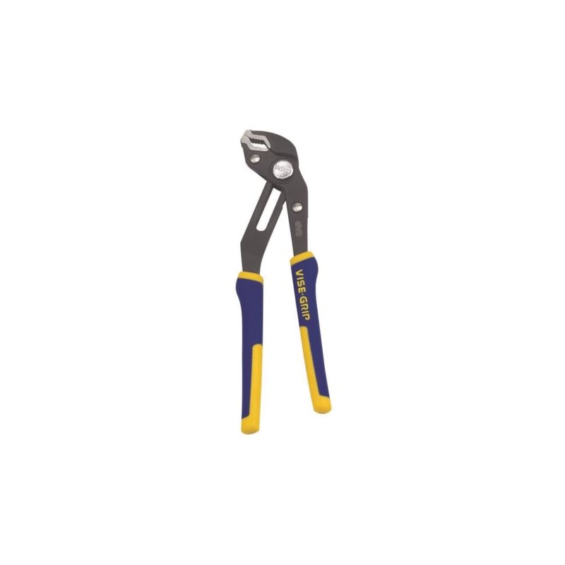Irwin 2078108 Groove Lock Plier, 8 in OAL, 1-3/4 in Jaw Opening, Blue/Yellow Handle, Cushion-Grip Handle