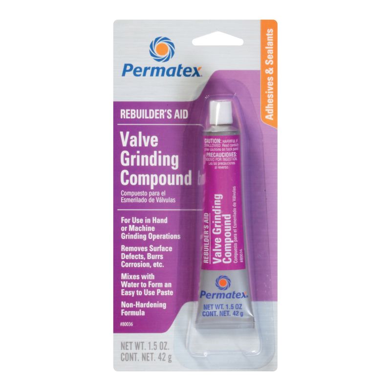 Permatex 80036 Valve Grinding Compound, 1.5 oz Tube Gray