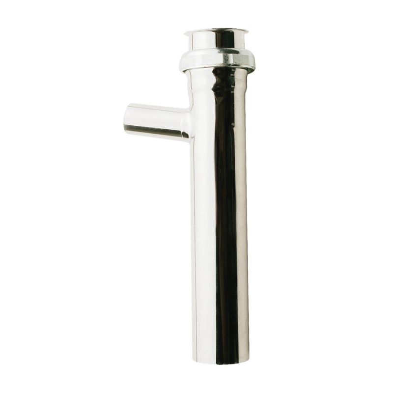 Plumb Pak PPC142CP Branch Tailpiece, 1-1/2 in, 8 in L, Slip-Joint, Brass, Polished Chrome
