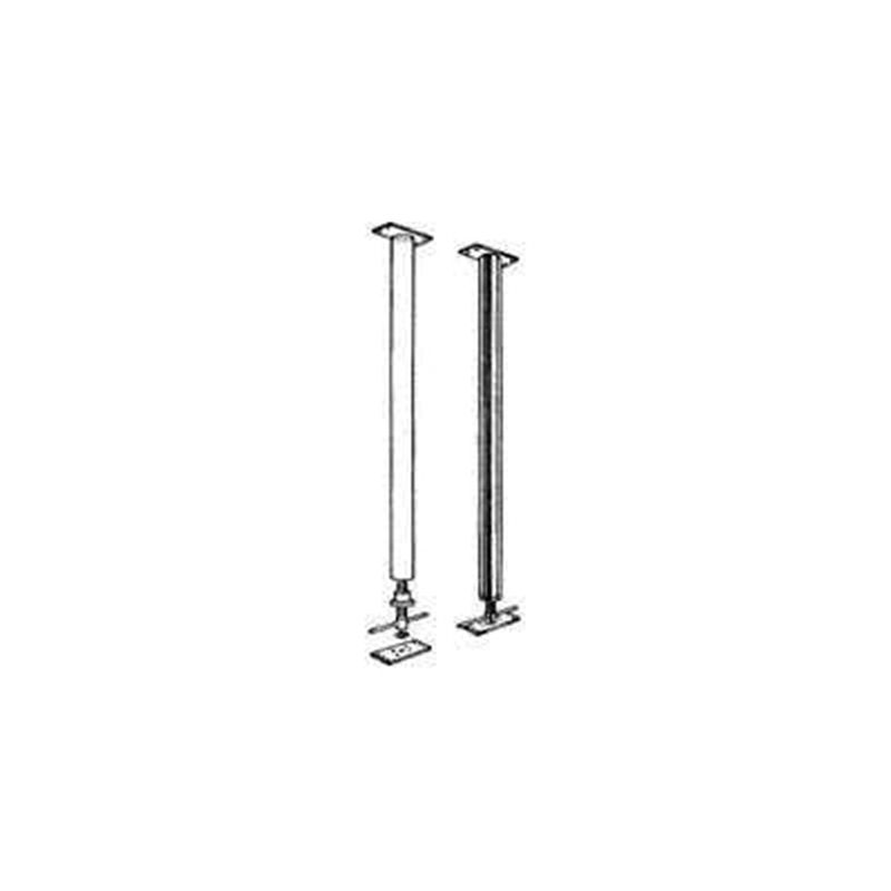 Marshall Stamping Extend-O-Column Series AC363/3637 Round Column, 6 ft 3 in to 6 ft 7 in Red