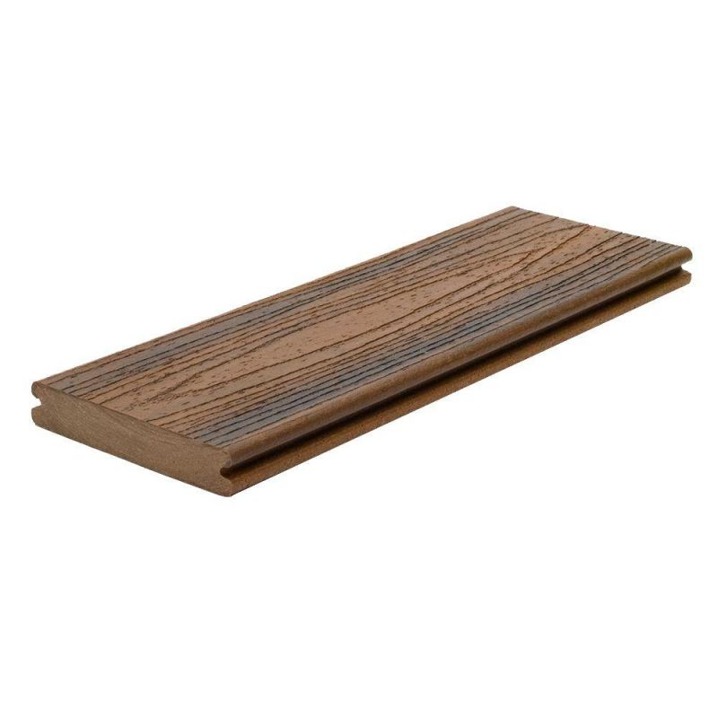 Trex 1&quot; x 6&quot; x 12&#039; Transcend Spiced Rum Grooved Edge Composite Decking Board