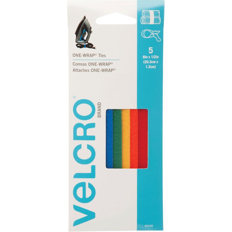 VELCRO Brand One-Wrap Hook &amp; Loop Tie Assorted