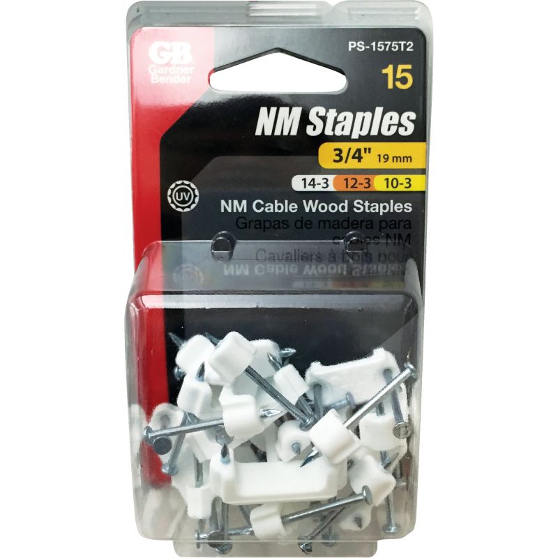 Gardner Bender Poly Coaxial Staple 3/4 In., White