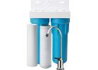 Omnifilter OT32-S-S06 Filtration System, 400 gal, 0.5 gpm, 2-Stage, Blue/White 400 Gal, Blue/White