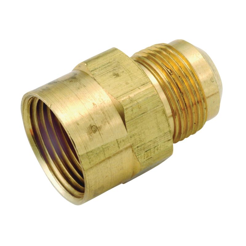 Anderson Metals 54746-1508 Pipe Coupler, 15/16 x 1/2 in, Flare x FIP, Brass (Pack of 10)