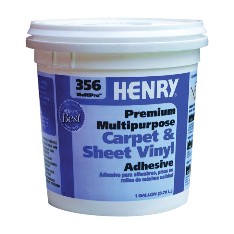 Henry 356C MultiPro 12073 Carpet and Sheet Adhesive, Pale Yellow, 1 gal Pail Pale Yellow