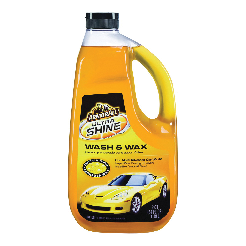 Armor All 10346 Wash and Wax, 64 fl-oz, Bottle, Liquid, Fruity Orange