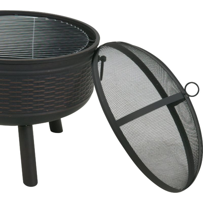 Outdoor Expressions Replacement Fire Pit Cover Black (Pack of 3)