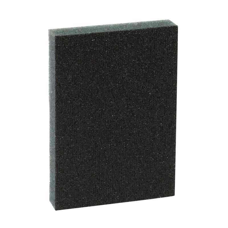 3M Pro-Pad 07057 Sanding Sponge, 4 in L, 2-7/8 in W, 60 Grit Black