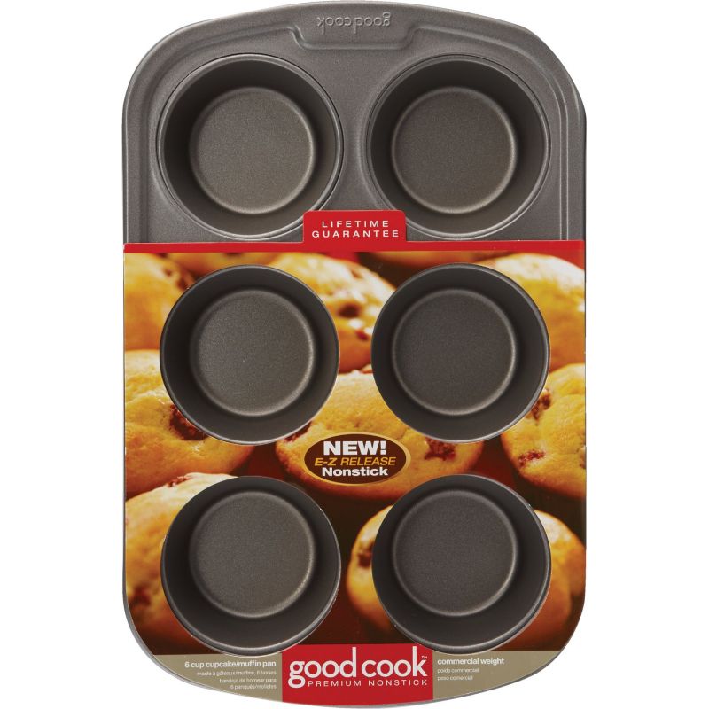 Goodcook E-Z Release Muffin Pan 6 Cup