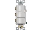 Broan 3-Function Rocker Switch for Bathroom Exhaust Fan White, 15