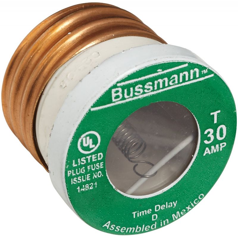 Bussmann Fusetron T Plug Fuse 10,000 AIC, 30
