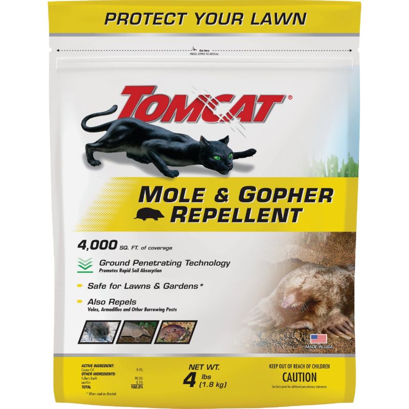 Tomcat Mole &amp; Gopher Repellent 4 Lb., Shaker